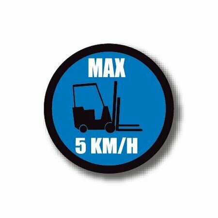 ERGOMAT 12in CIRCLE SIGNS - Max 5 KM/H DSV-SIGN 144 #1711 -UEN